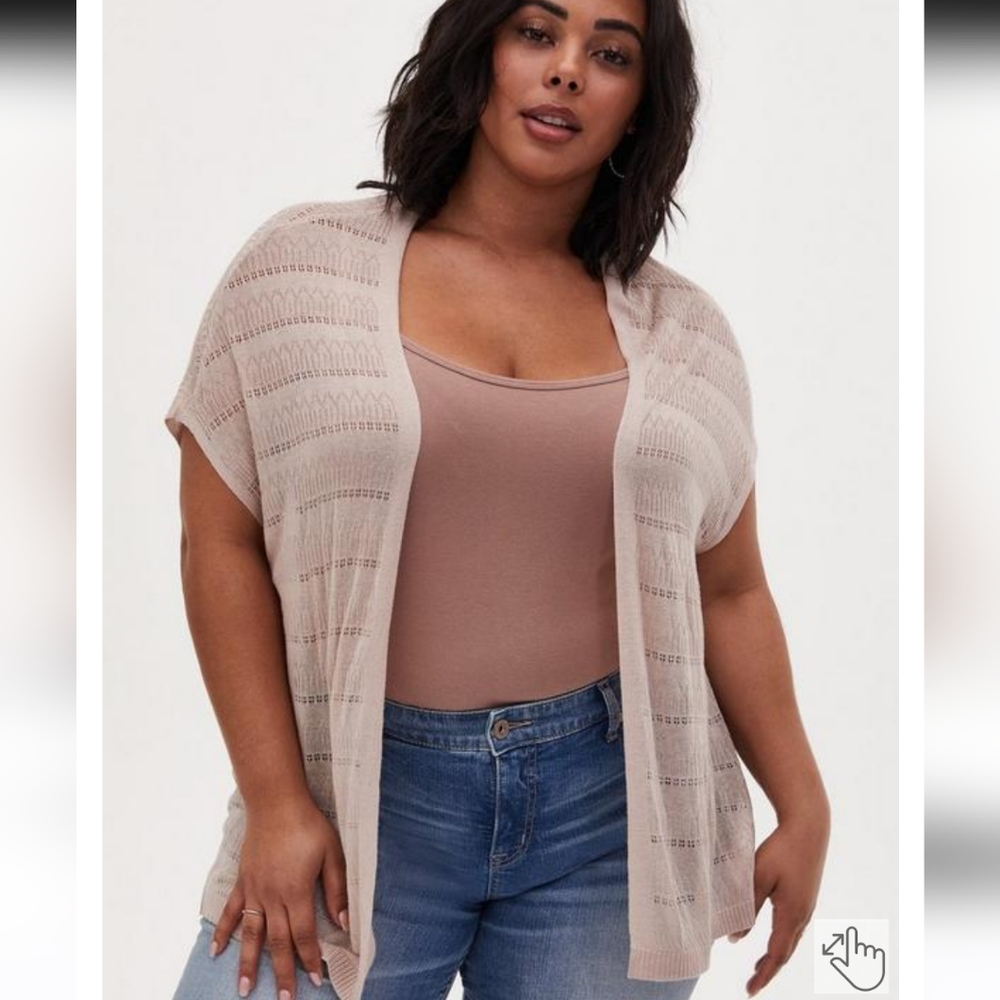 ❤️6 items for $30 sale!!❤️Torrid Open Front Cardigan NWOT